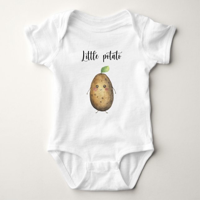 Cute potato Baby Shower Bodysuit (Front)
