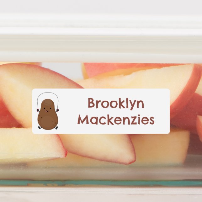 Cute potato jumping rope cartoon personalized (Affixed)