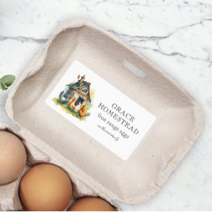 Cute Poulet Coop Farm Oeuf Carton