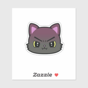 Cute Pouting Cat Sticker