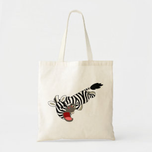Cute Prankish Cartoon Zebra Bag