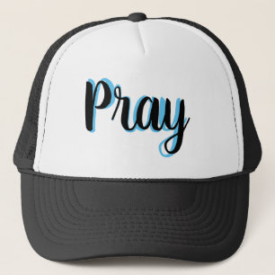cute PRAY lettering Trucker Hat