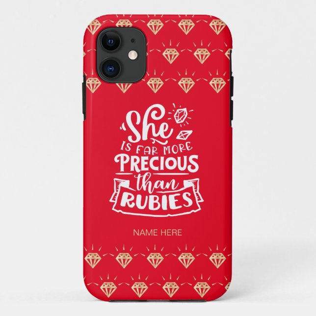 Cute Precious que Rubies Coque-Mate coque iphone (Dos)
