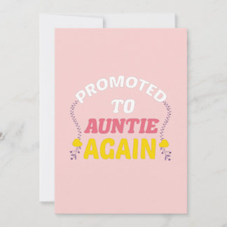 Cute Pregnancy Annoucement:Promoted To Auntie Announcement