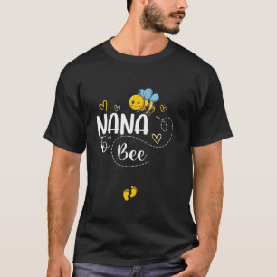 Cute Pregnancy Announcement Nana To Bee Matching F T-Shirt