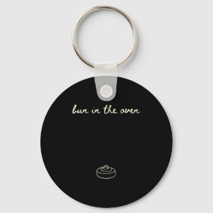 Cute Pregnancy Reveal Announcement Tee, Bun In The Keychain
