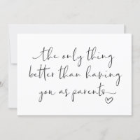 Cute Pregnancy Reveal Parents We're Expecting Baby