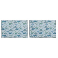 Cute Prehistoric Blue Dinosaur Pattern