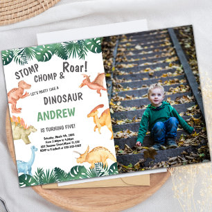 Cute Prehistoric Party for Kids Invitation