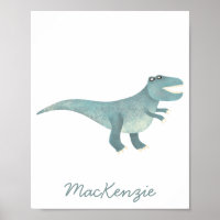 Cute Prehistoric T-Rex Dinosaur Personalized