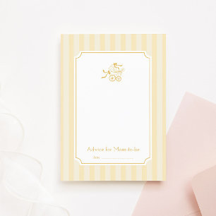 Cute Preppy Baby Stroller Advice Card