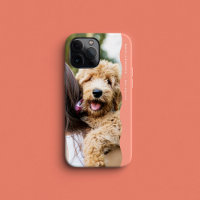 Cute preppy wavy edge peach photo