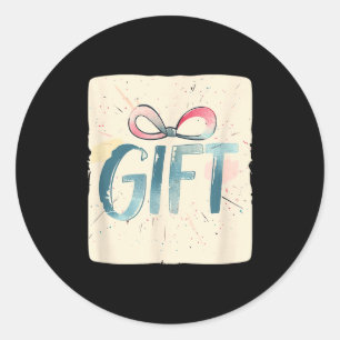 Cute Present Costume For Birthday And Christmas  Classic Round Sticker