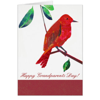 Cute pretty Bird . Grandparents Day