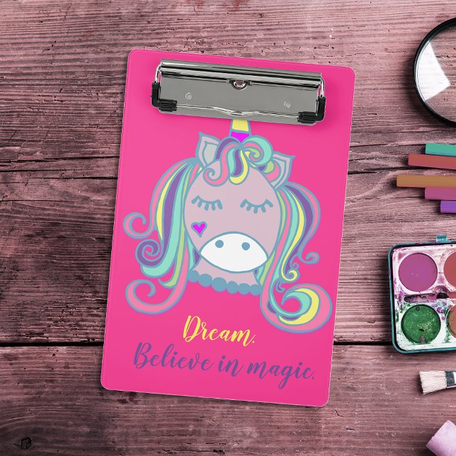 Cute Pretty Hand-Drawn Unicorn Mini Clipboard (Creator Uploaded)
