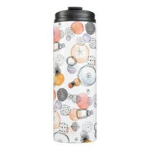 Cute Pretty Pattern Pink and Blue Abstract Thermal Tumbler