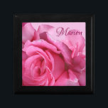 Cute pretty pink roses girly floral beautiful glam gift box<br><div class="desc">This pretty jewelry box was created by Berglind Design.

© Berglind Design. All rights reserved.</div>