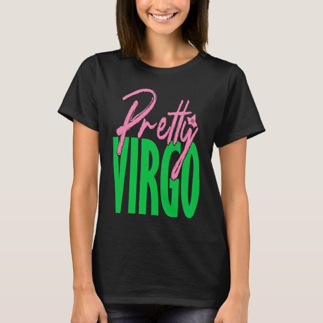Cute pretty virgo zodiac signs aka T-Shirt (Front)