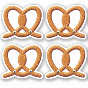 Cute Pretzel Drawing Prints