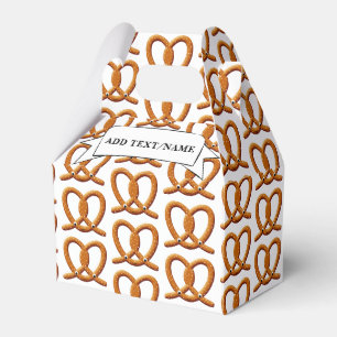 Cute Pretzel Drawing Prints Favor Box