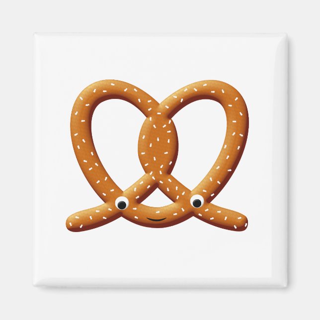 Cute Pretzel Drawing Prints Magnet (Front)