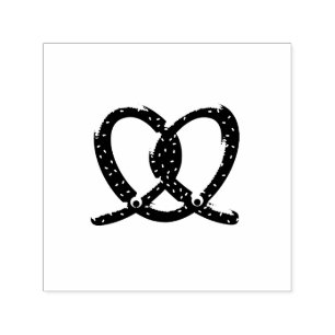 Cute Pretzel Drawing Prints Self-inking Stamp