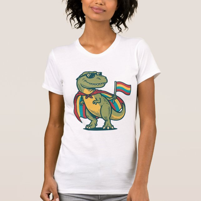 Cute Pride Dinosaur Vector Shirt Design_1 (Front)
