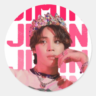 Cute prince it boy classic round sticker