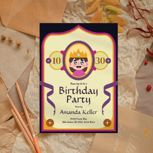 Cute Princess Birthday Invitation