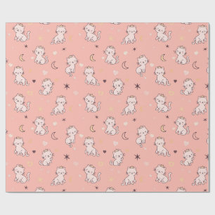 Cute Princess Cat  Wrapping Paper