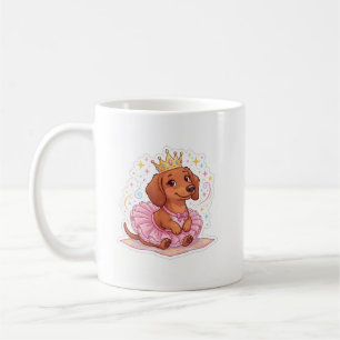 Cute Princess Dachshund Custom Name Cute Girl T-Sh Coffee Mug