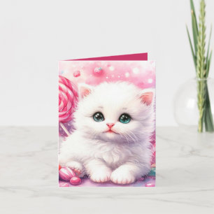 Cute Princess kitten add message any purpose  Card