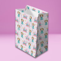 Cute Princess Pink Castle Girl Baby Shower Party