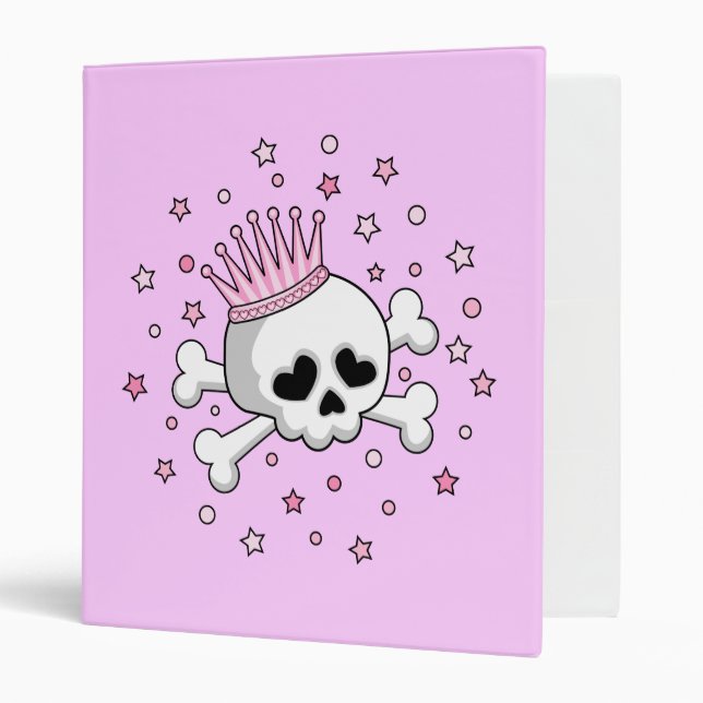 Cute Princess Skull Binder (Front/Inside)