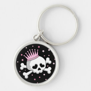 Cute Princess Skull Keychain