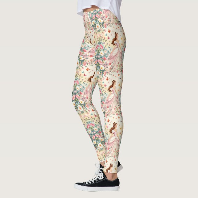 Cute princess with butterflies leggings (Left)