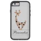 Cute Printed Gold Giraffe & Diamonds