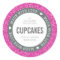 CUTE PRODUCT LABEL made with love glitter pink