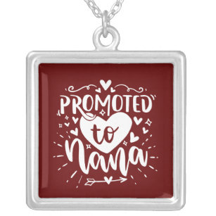 Cute Promoted Nana word art  Silver Plated Necklace