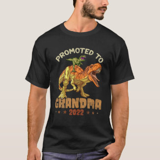 Cute Promoted To Grandma Est 2022 Dinosaur Mothers T-Shirt