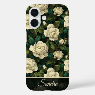 Cute Promotion Gift Gardenias Floral Custom iPhone 16 Case