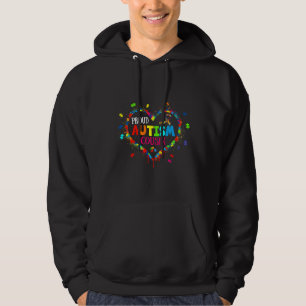 Cute Proud Autism Cousin Heart Puzzle Autism Aware Hoodie