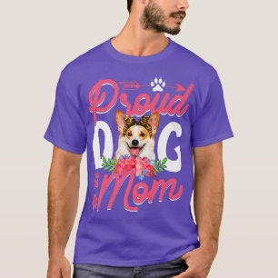 Cute Proud Corgi Dog Mom Funny Mother's Day Premiu T-Shirt