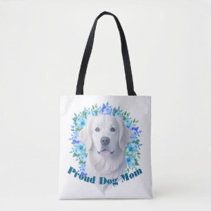 Cute Proud Dog Mom Tote Bag
