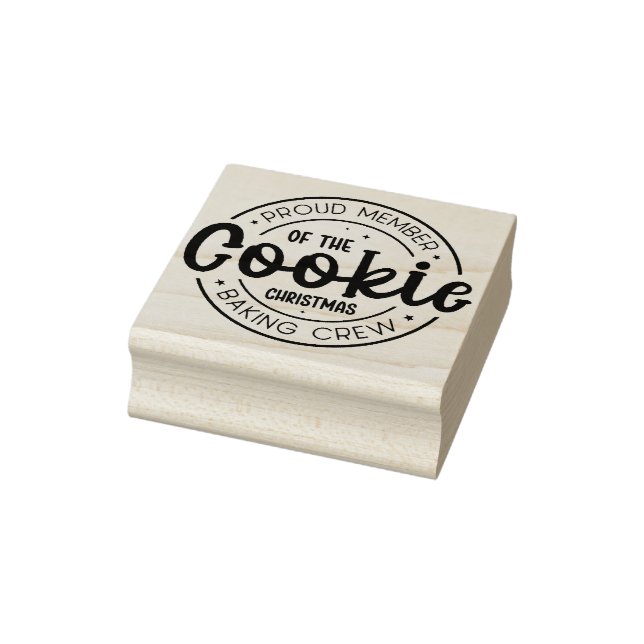 Cute Proud Member Of The Cookie Baking Crew Rubber Stamp (Stamp)