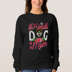 Cute Proud Siberian Husky Dog Mom Funny Mother's D Sweatshirt