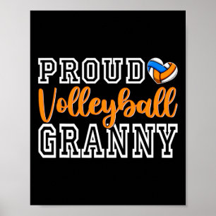 Cute Proud Volleyll Granny Mother's Day Christmas Poster