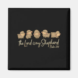 Cute Psalm 23_1 Sheep The Lord Is My Shepherd  Magnet