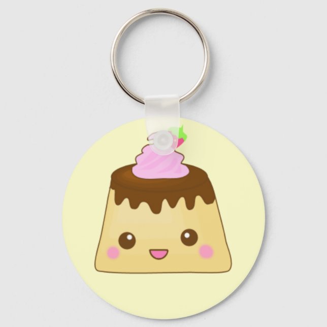 Cute pudding keychain (Front)