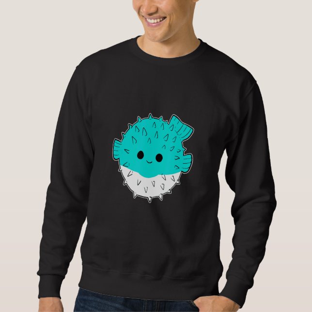 Cute Puffer Fish Sweatshirt (Front)
